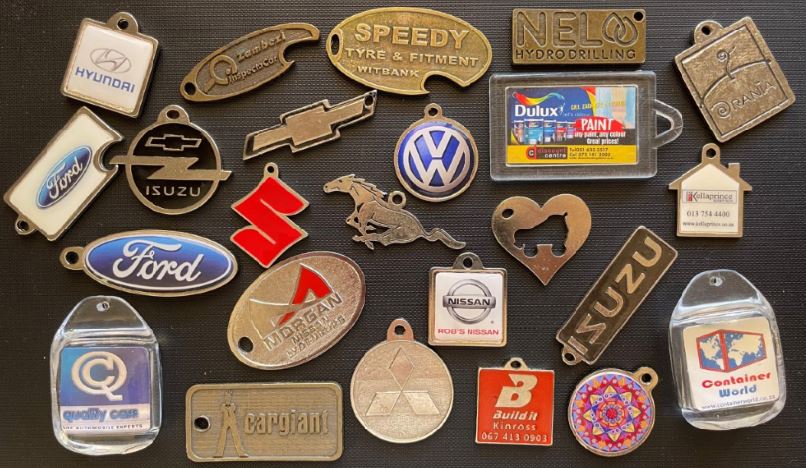 Silver & Brass Metal Keytags