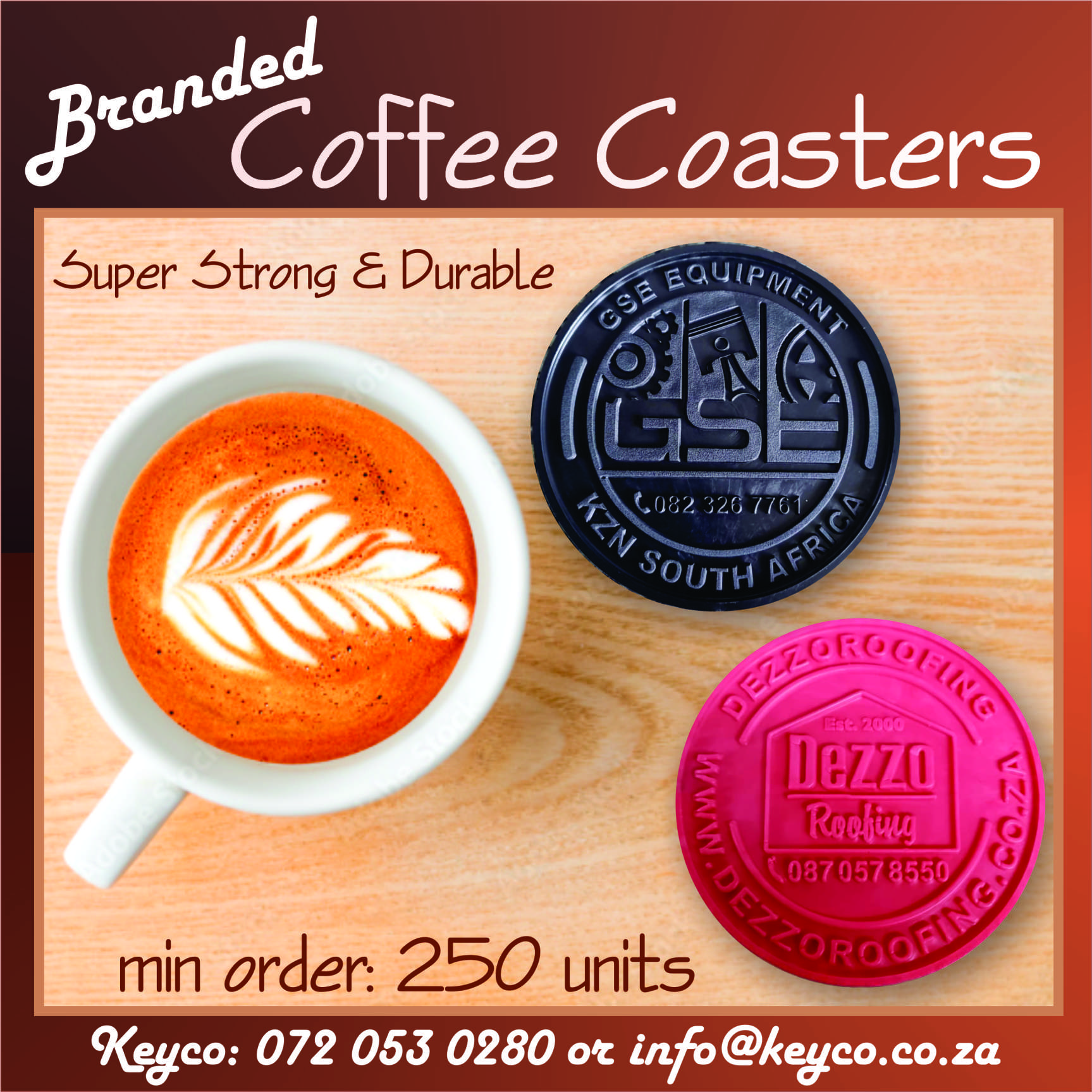Coaster Banner Bar Coaster Banner